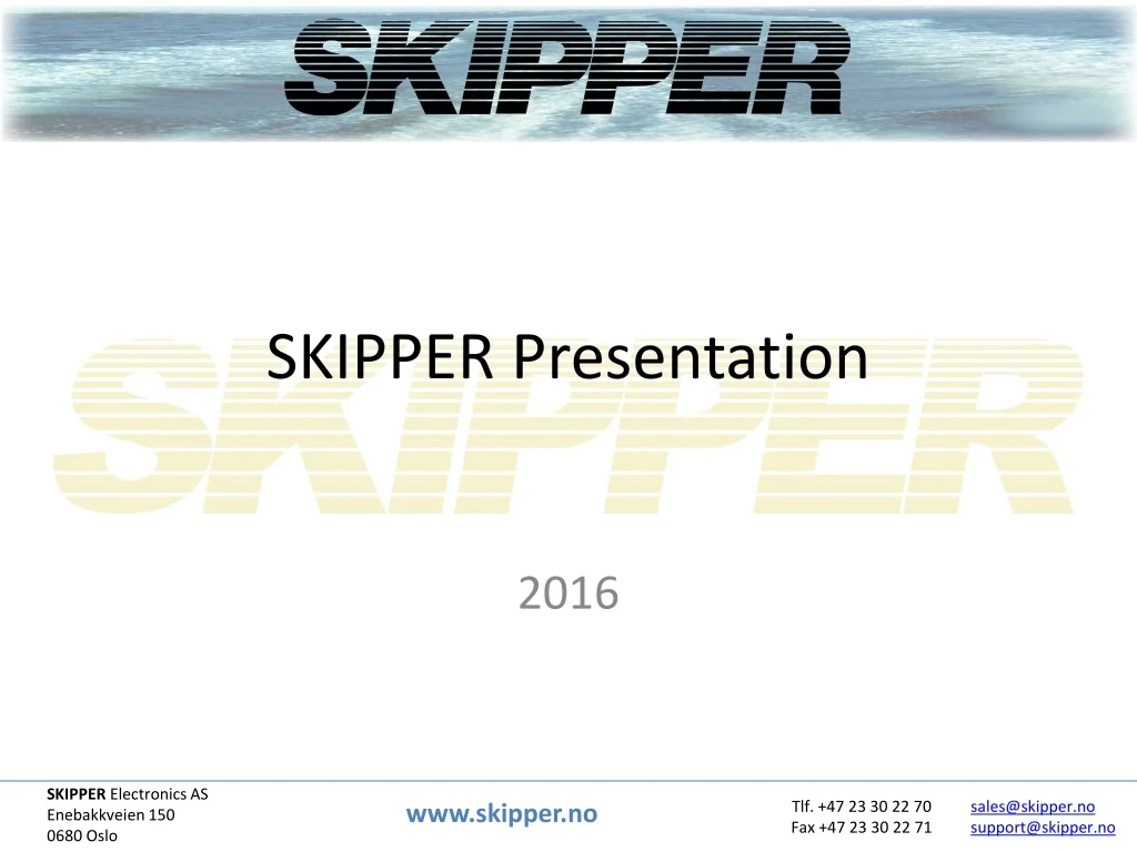 skipper presentation