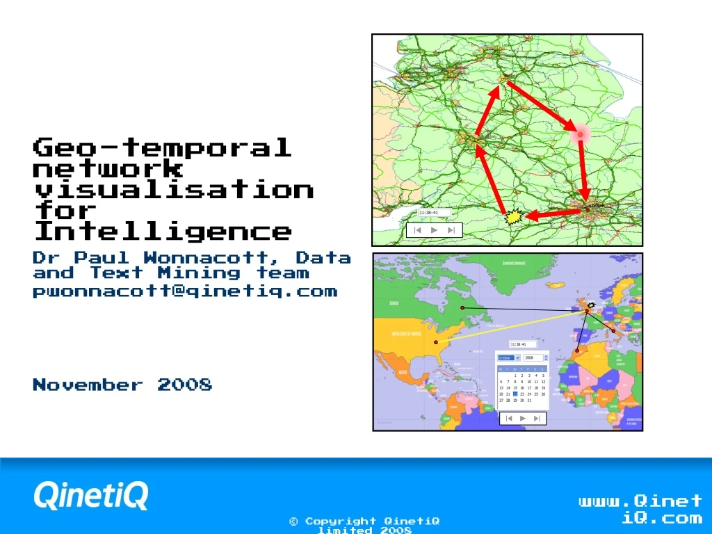 geo temporal network visualisation for intelligence