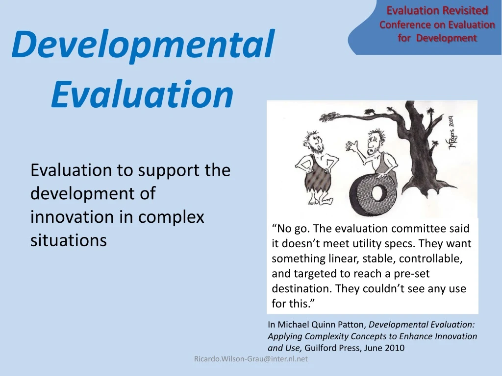 developmental evaluation