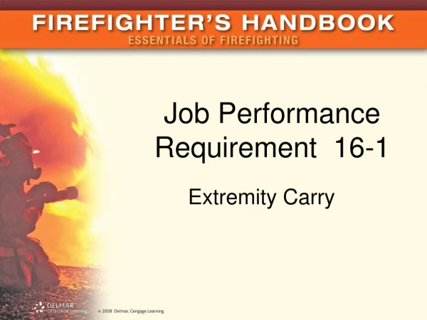 Job Performance Requirement  16-1