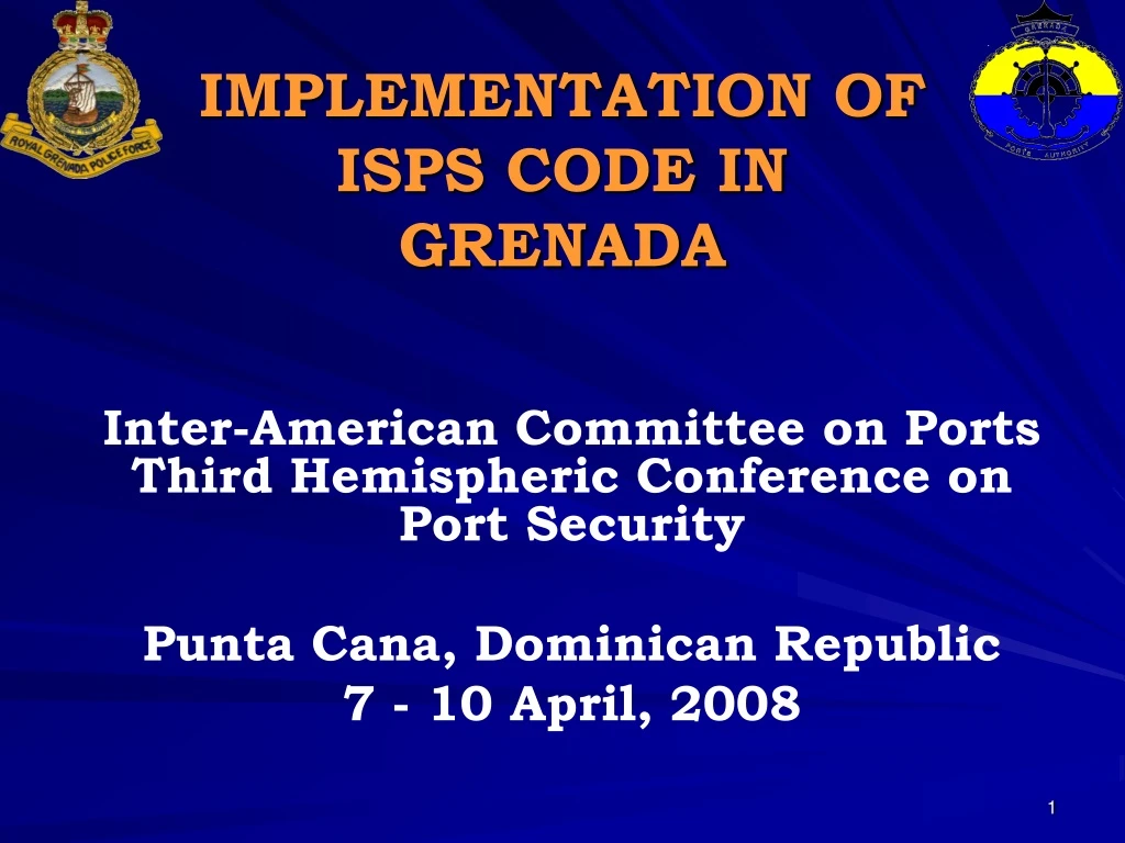 implementation of isps code in grenada