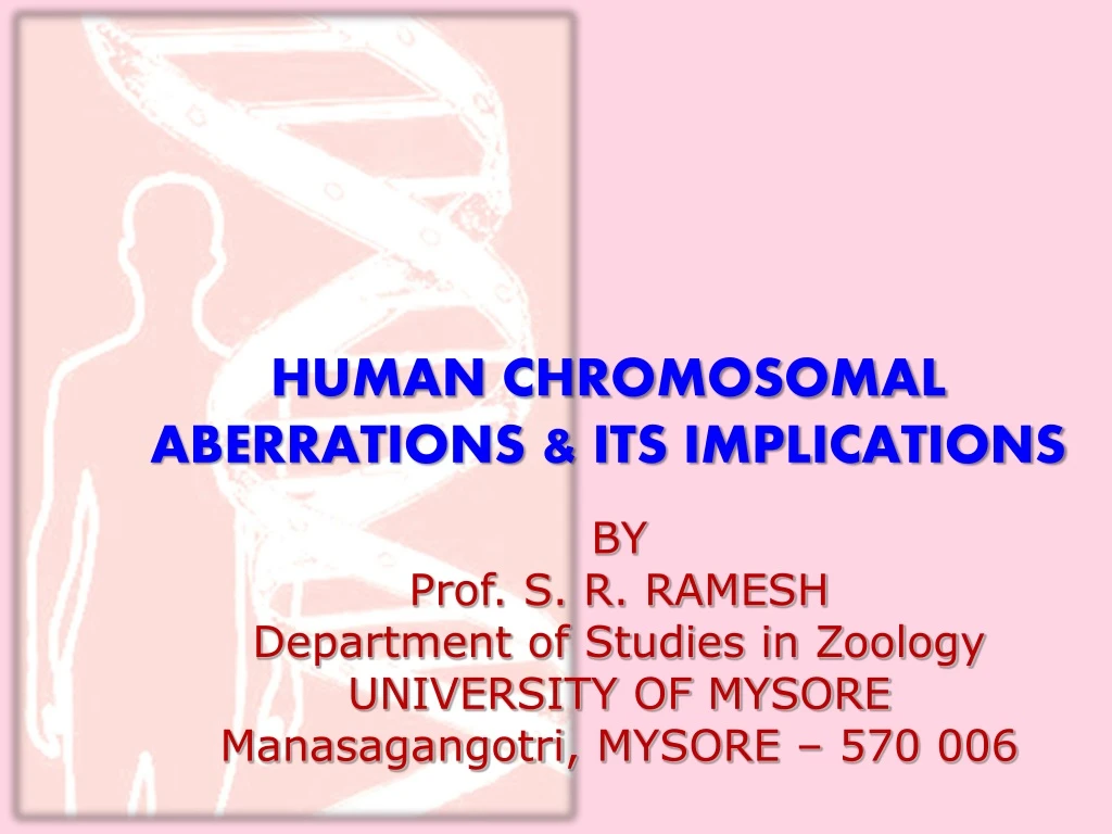 human chromosomal aberrations its implications