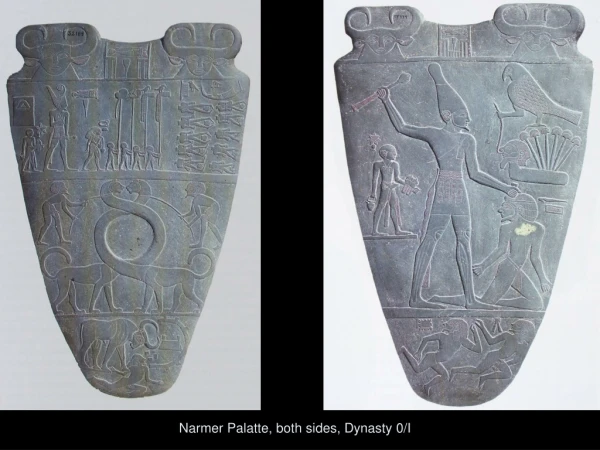 Narmer Palatte, both sides, Dynasty 0/I