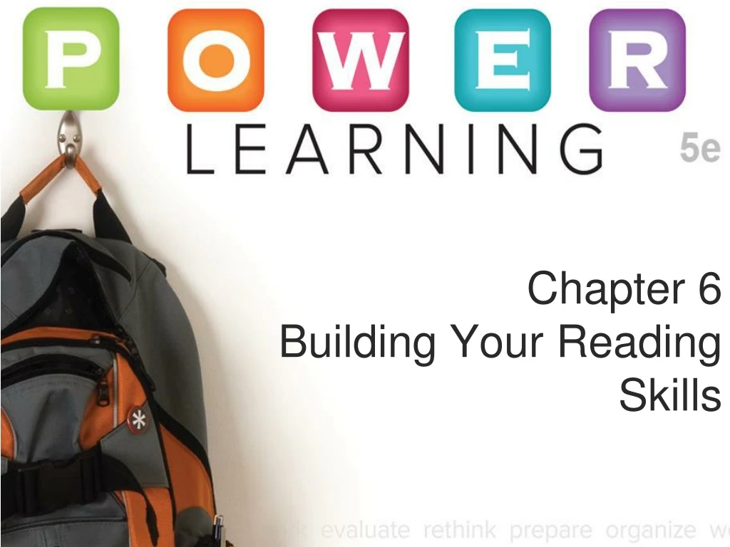 chapter 6 building your reading skills