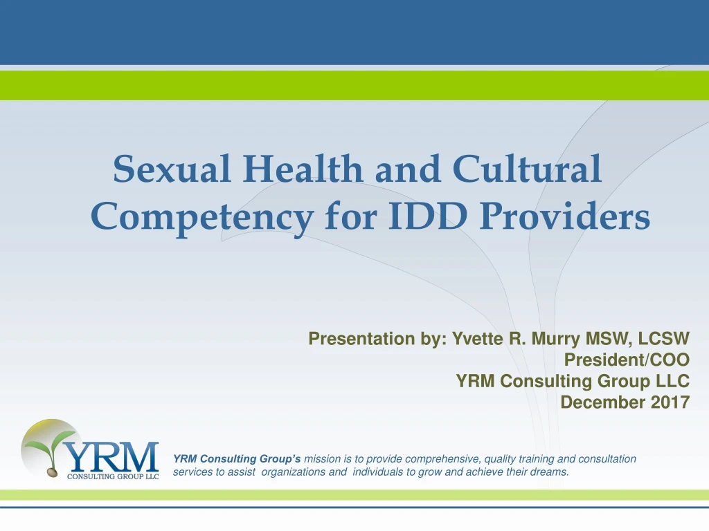 sexual health and cultural competency
