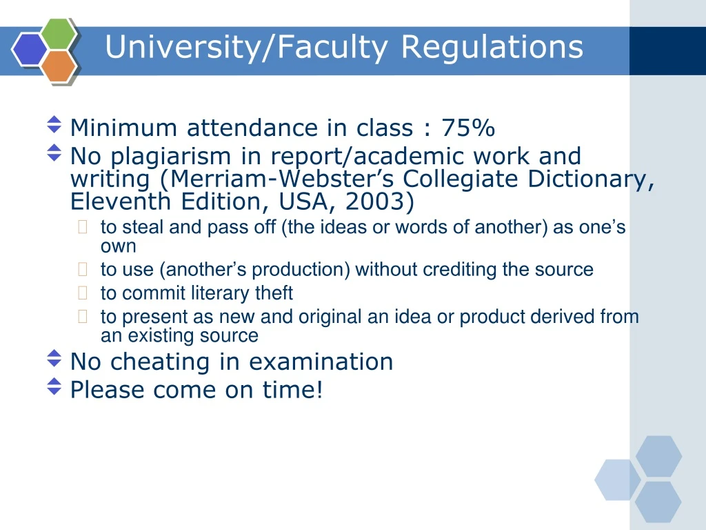 university faculty regulations