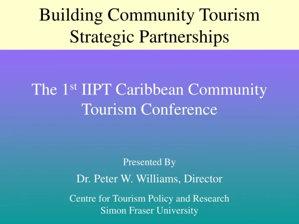Building Community Tourism Strategic Partnerships