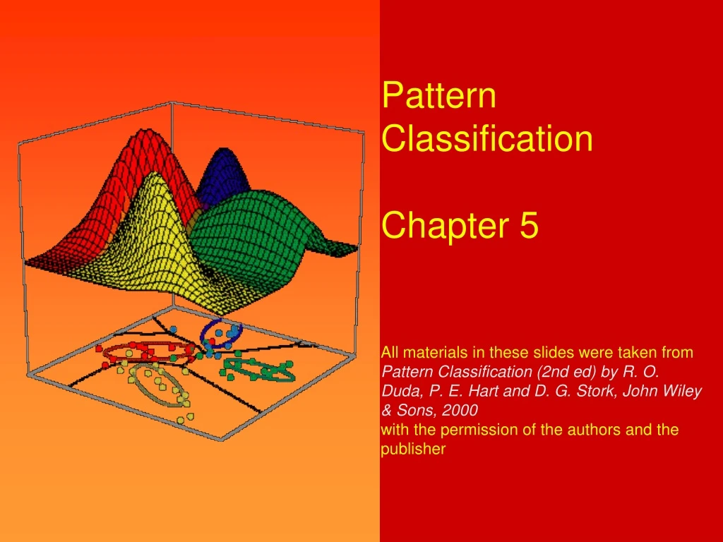 pattern classification chapter 5 all materials