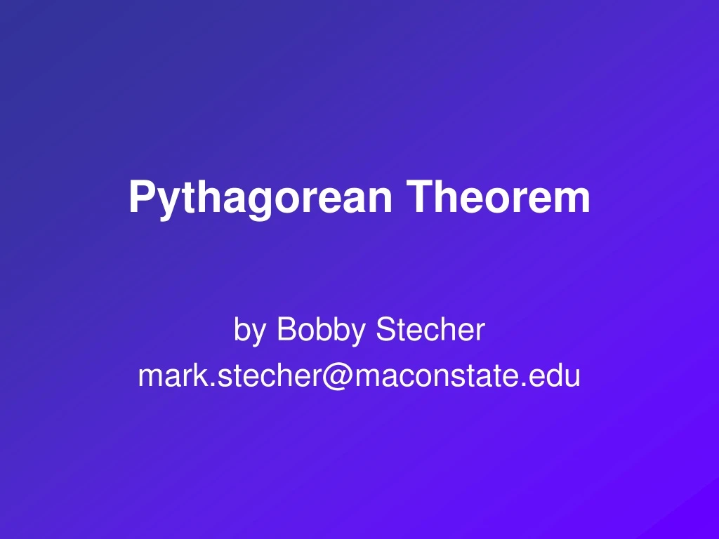 pythagorean theorem