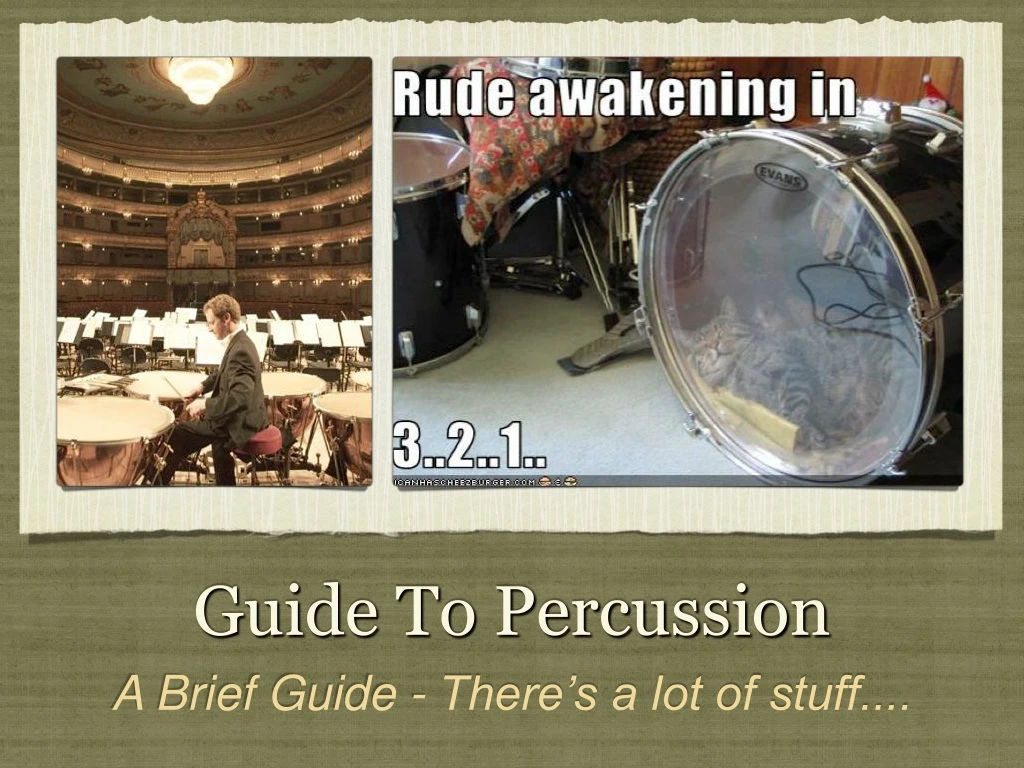 guide to percussion
