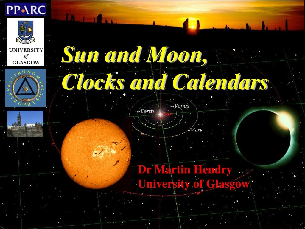 sun and moon clocks and calendars