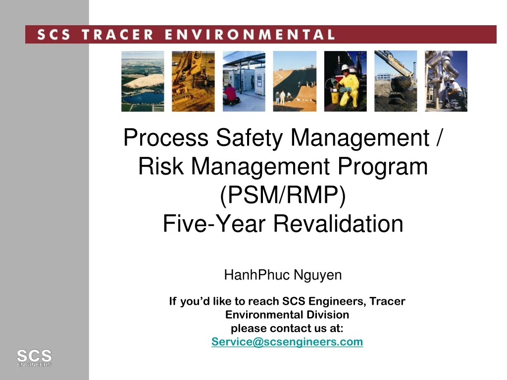 process safety management risk management program psm rmp five year revalidation hanhphuc nguyen
