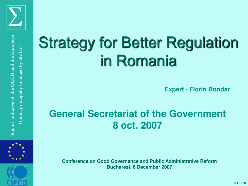 strategy for better regulation in romania