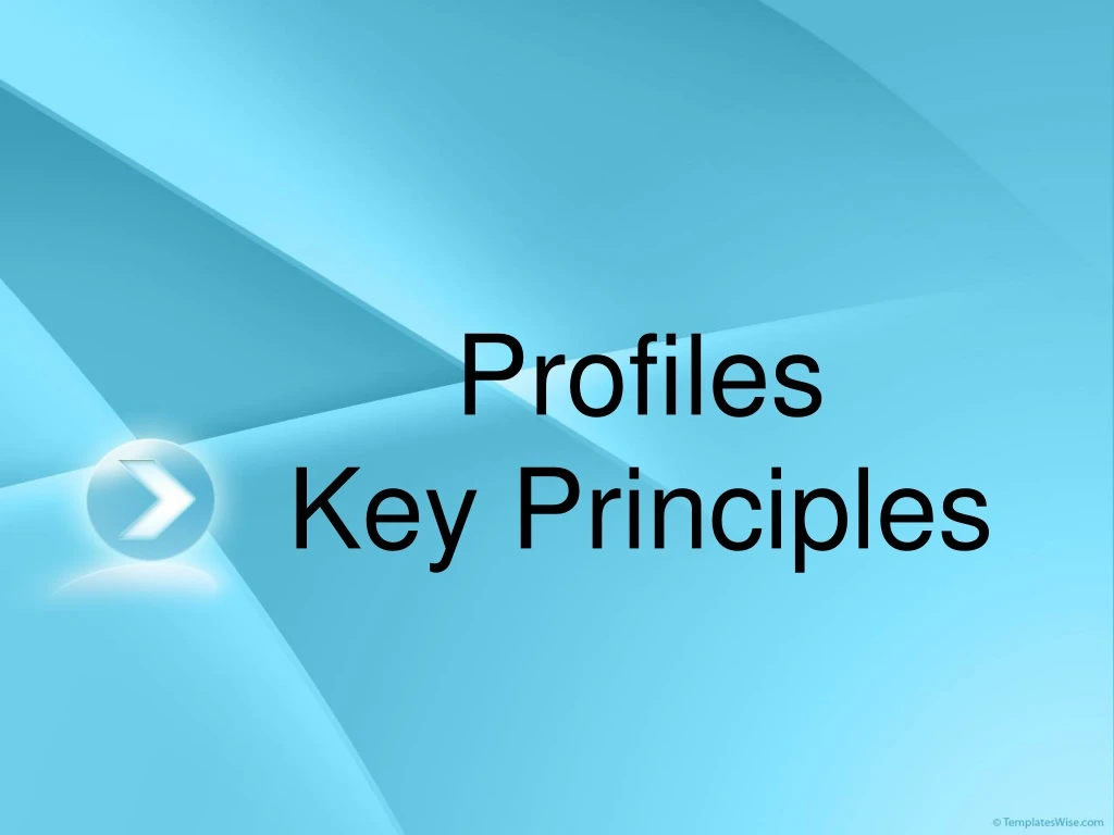 profiles key principles
