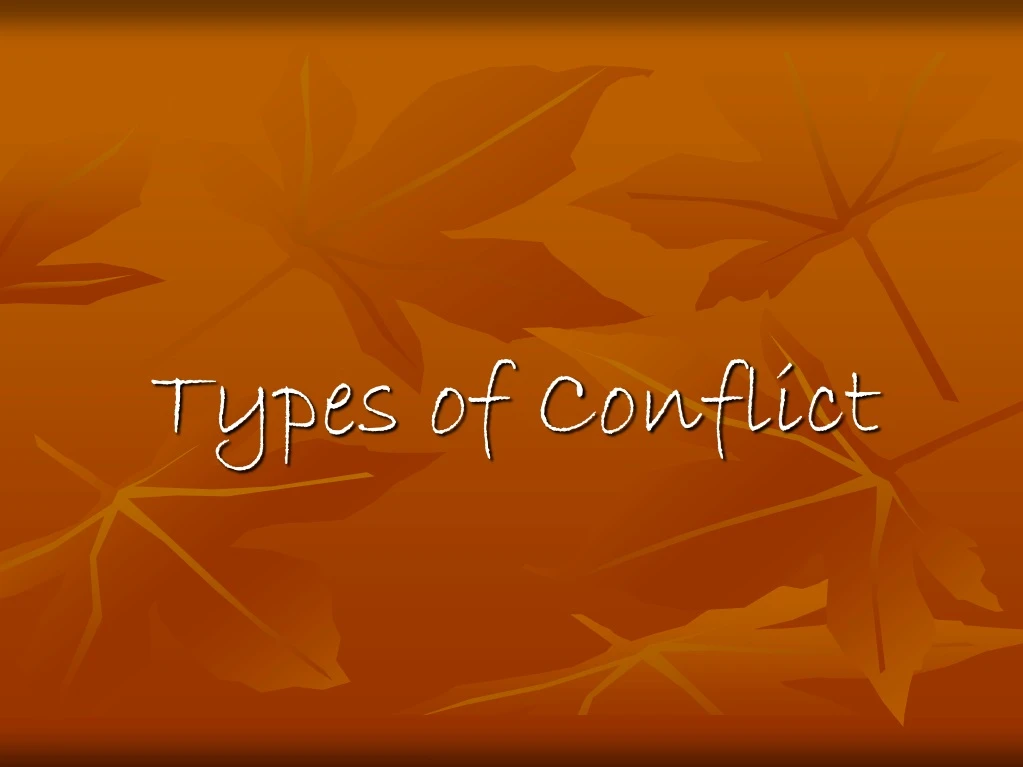 types of conflict