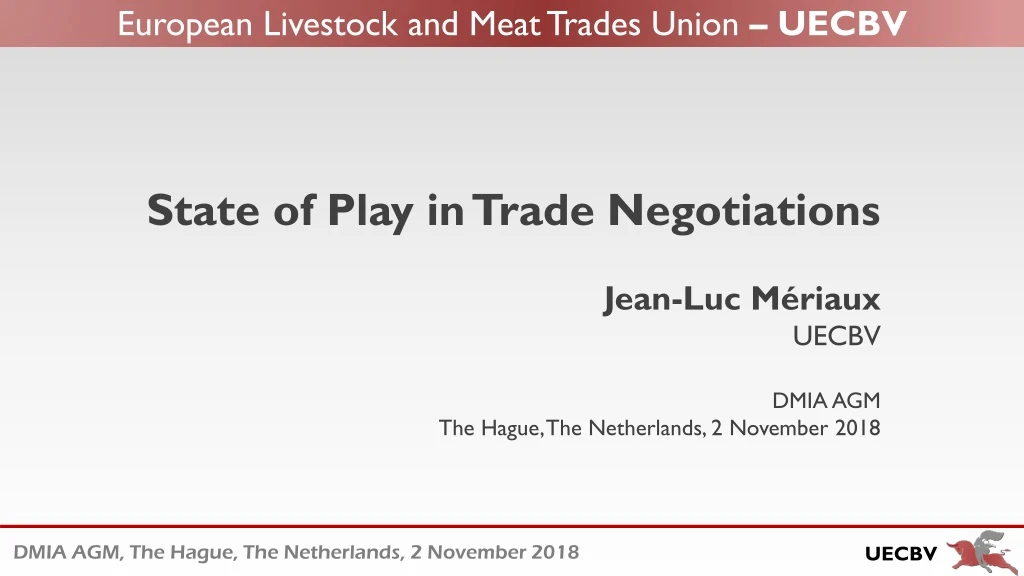 european livestock and meat trades union uecbv