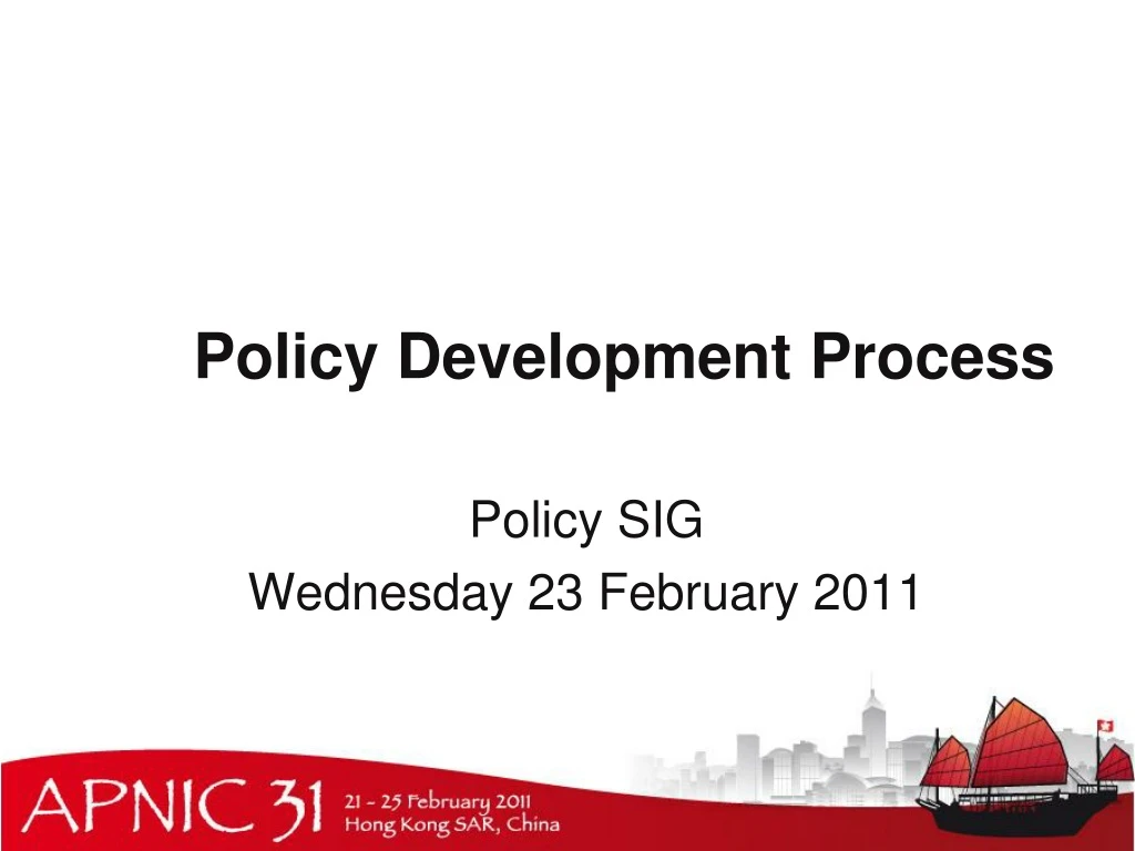 policy development process