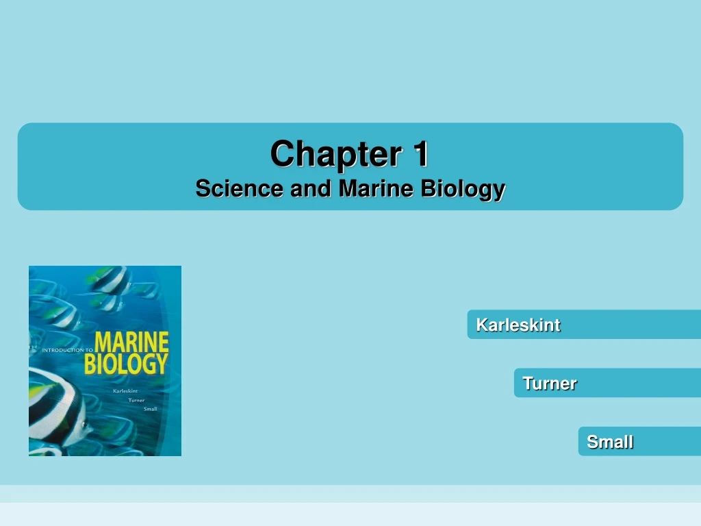 chapter 1 science and marine biology