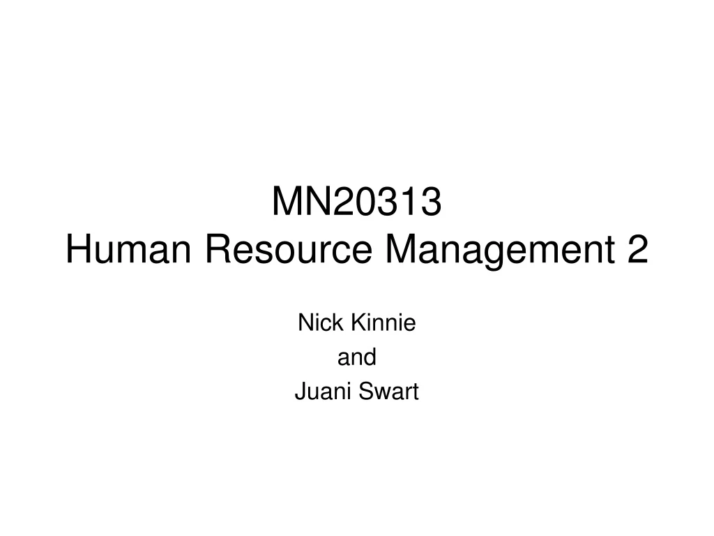 mn20313 human resource management 2