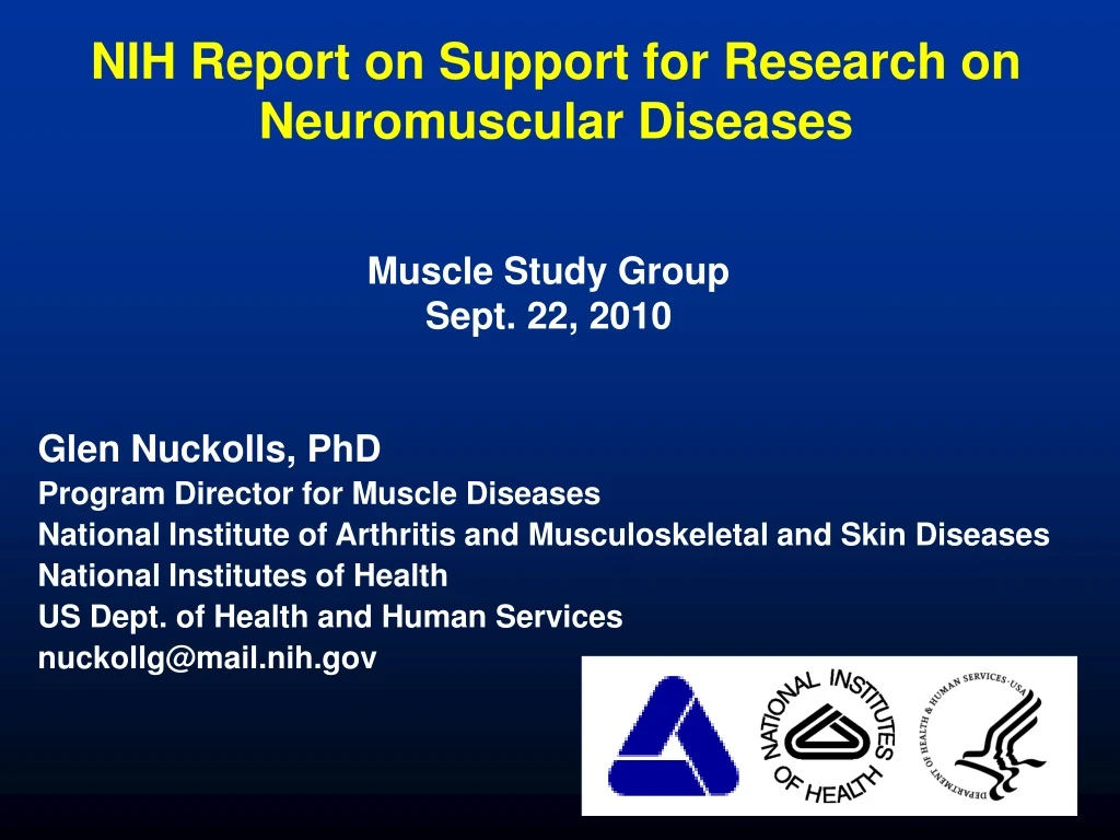 nih report on support for research