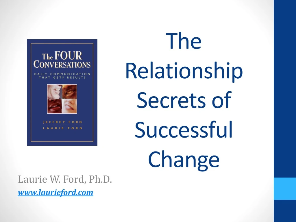 the relationship secrets of successful change