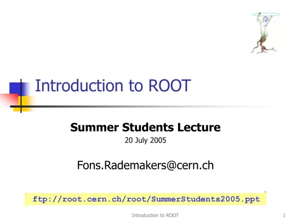 Introduction to ROOT