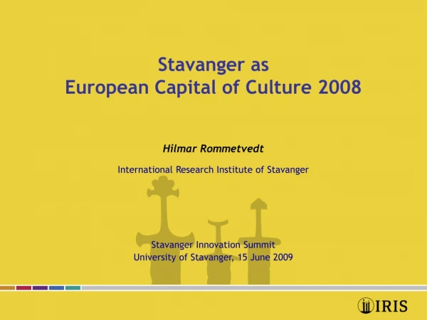 Stavanger as European Capital of Culture 2008
