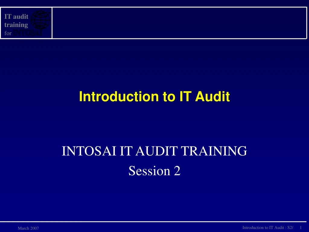 introduction to it audit