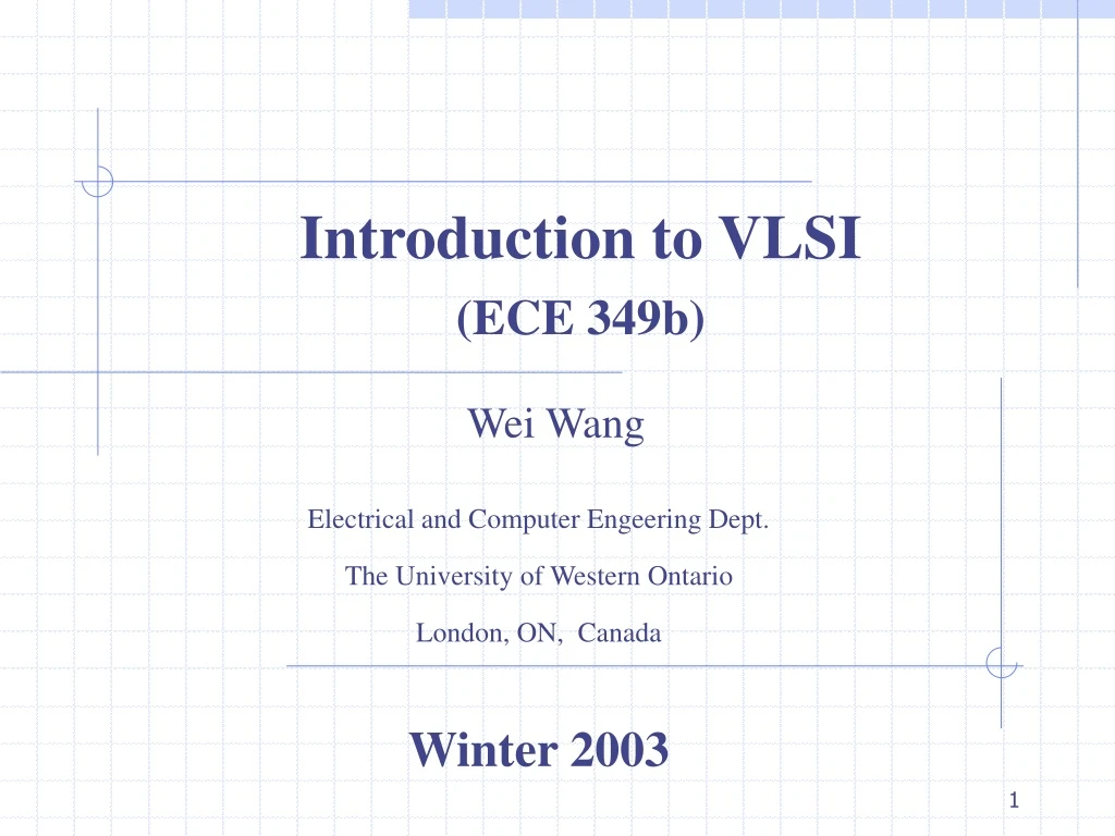 introduction to vlsi ece 349b