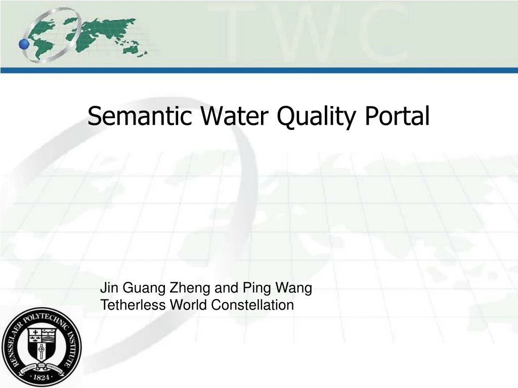 semantic water quality portal