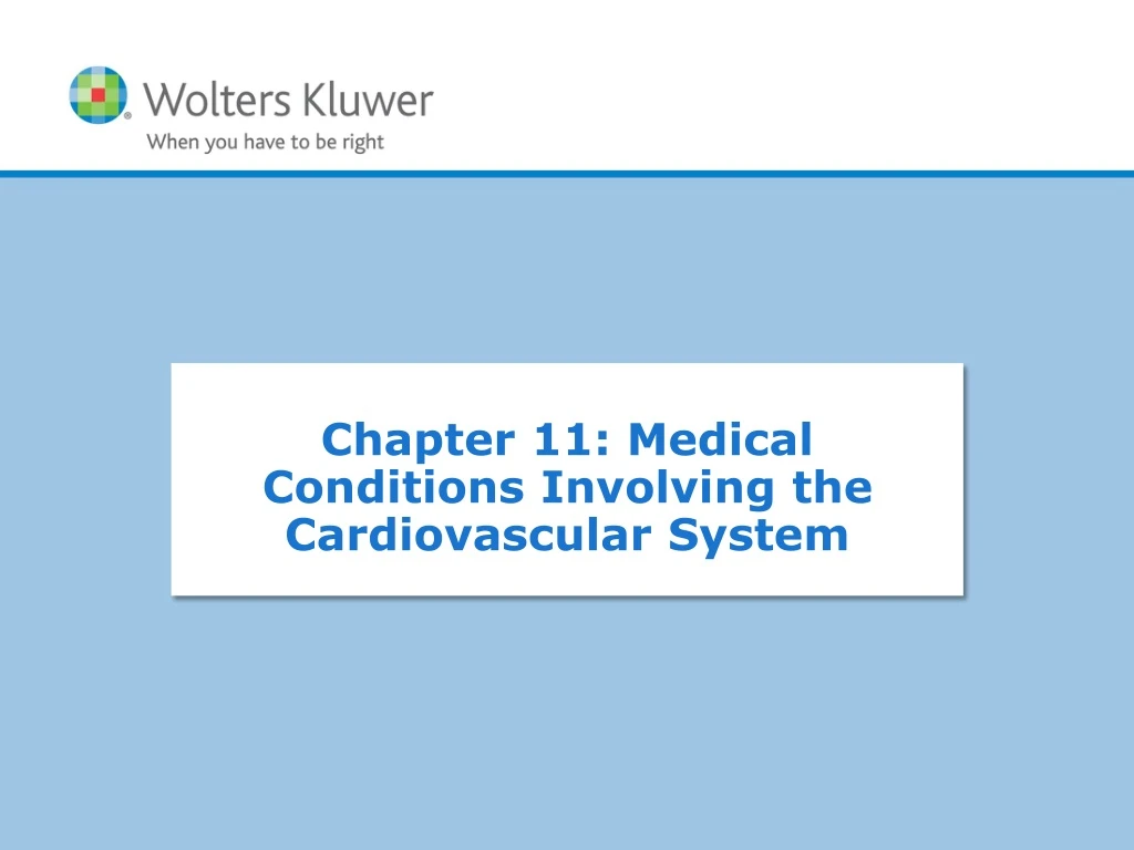 chapter 11 medical conditions involving