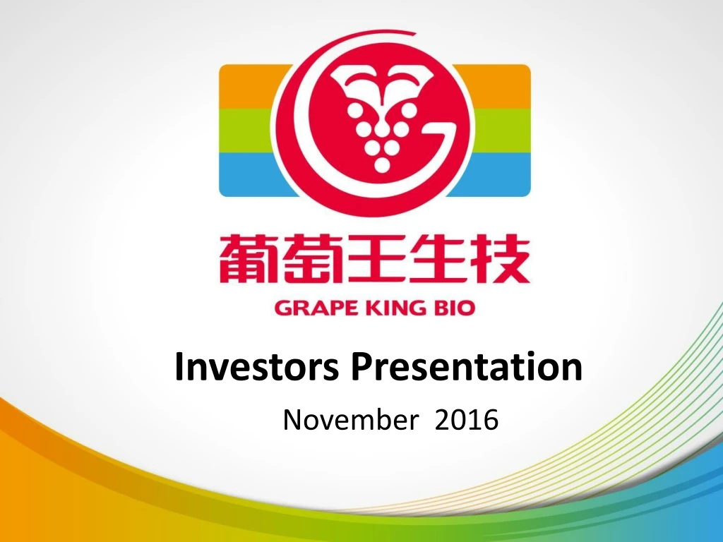 investors presentation