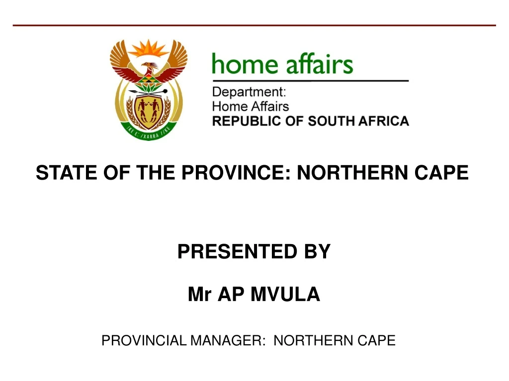 presented by mr ap mvula