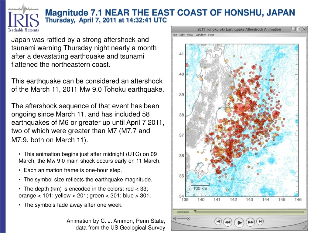 magnitude 7 1 near the east coast of honshu japan