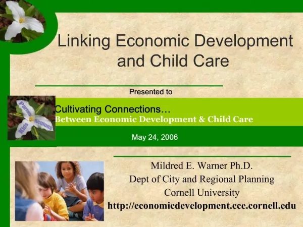 Linking Economic Development and Child Care