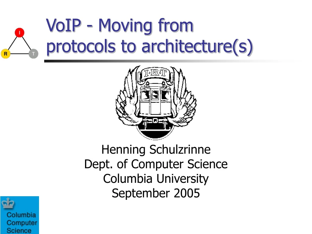 voip moving from protocols to architecture s