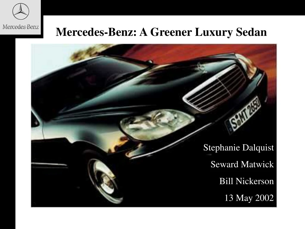 mercedes benz a greener luxury sedan