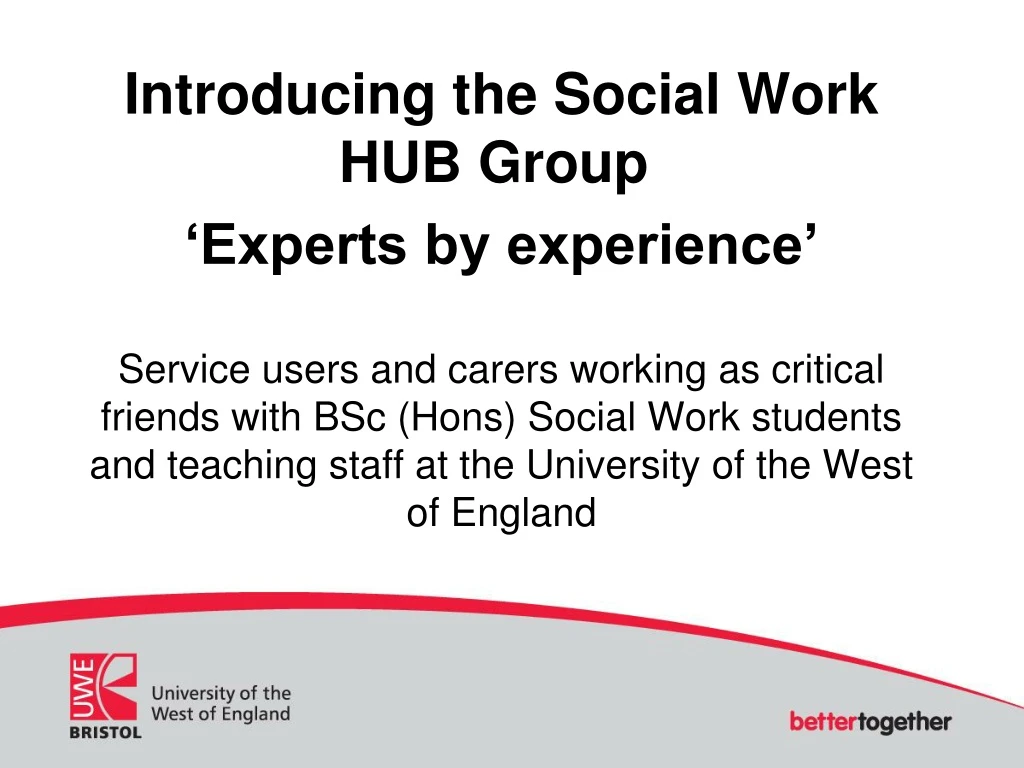 introducing the social work hub group experts