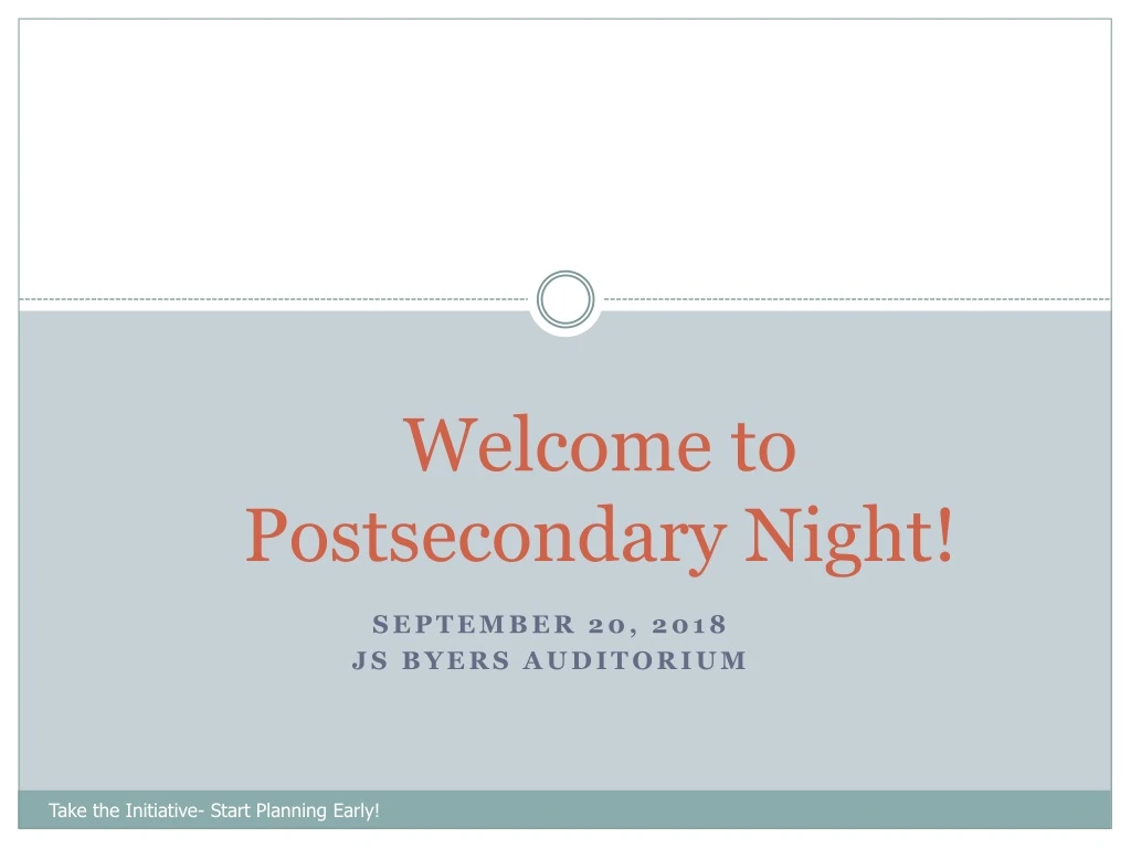 welcome to postsecondary night