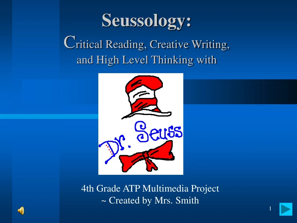 seussology c ritical reading creative writing and high level thinking with