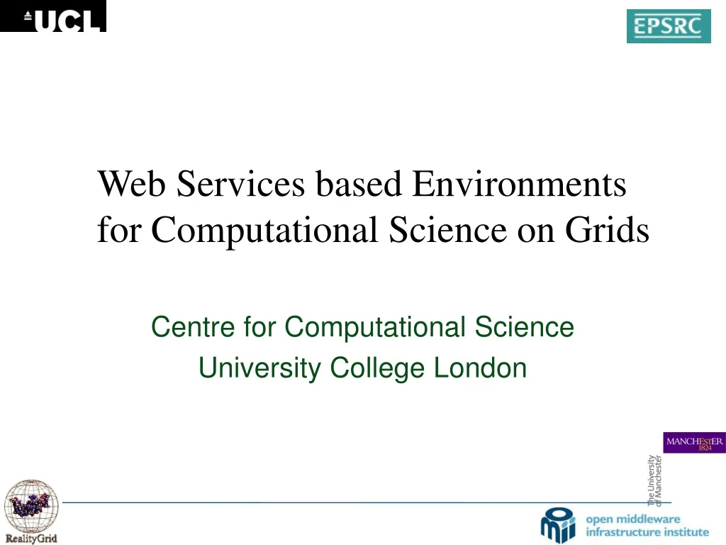 web services based environments for computational science on grids