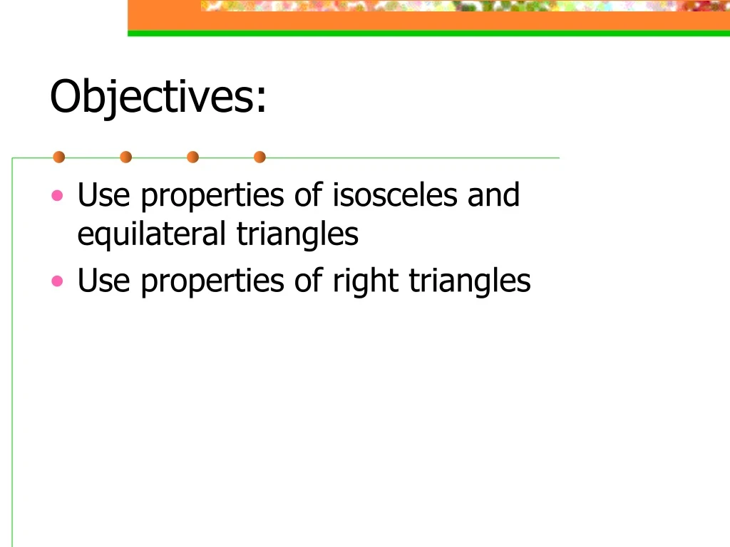 objectives