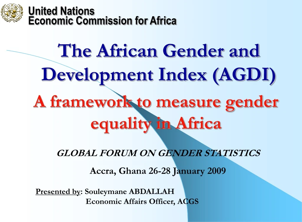 the african gender and development index agdi