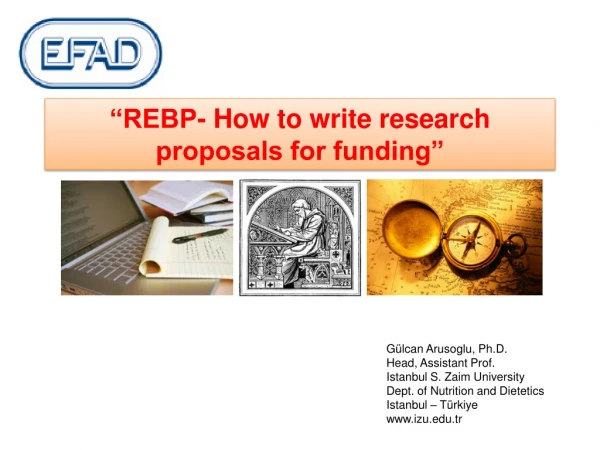 “REBP- How to write research proposals for funding”
