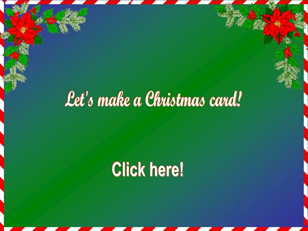 let s make a christmas card