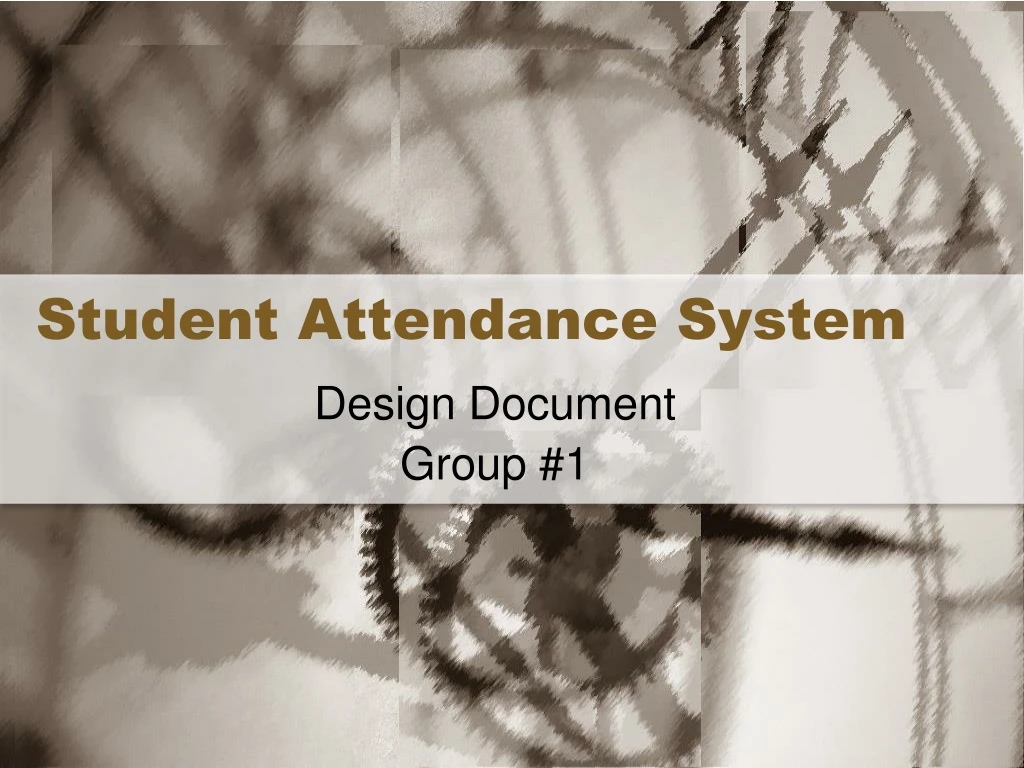 student attendance system