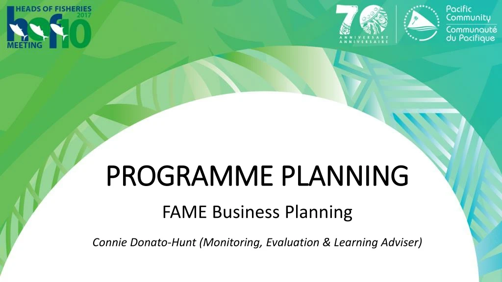 programme planning fame business planning connie