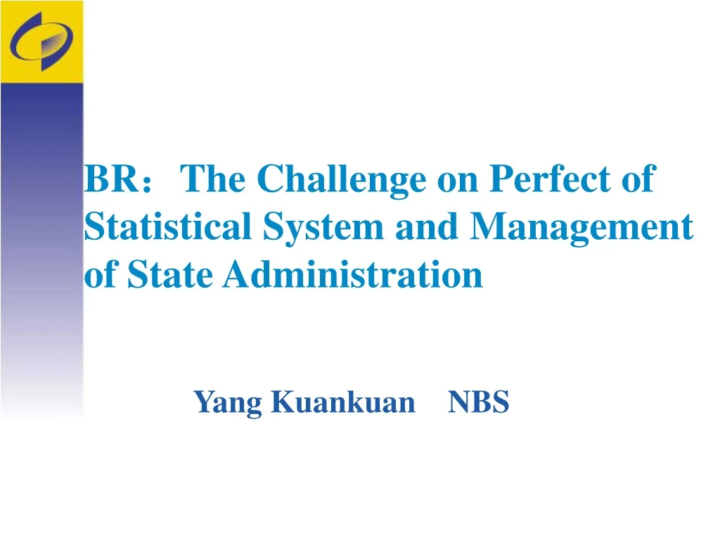 br the challenge on perfect of statistical system and management of state administration