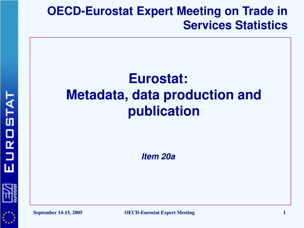 oecd eurostat expert meeting on trade in services statistics