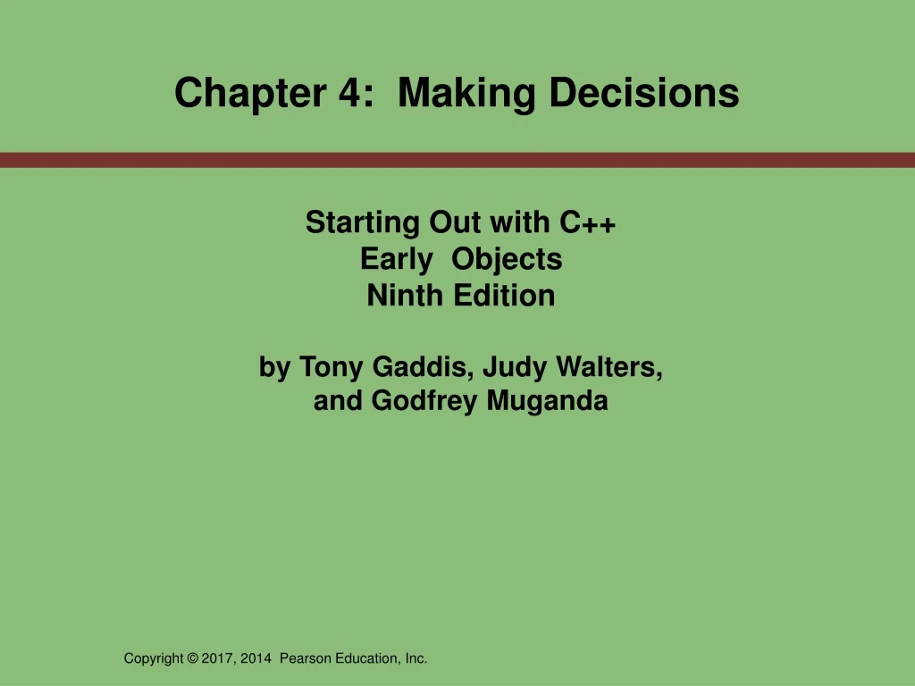 chapter 4 making decisions